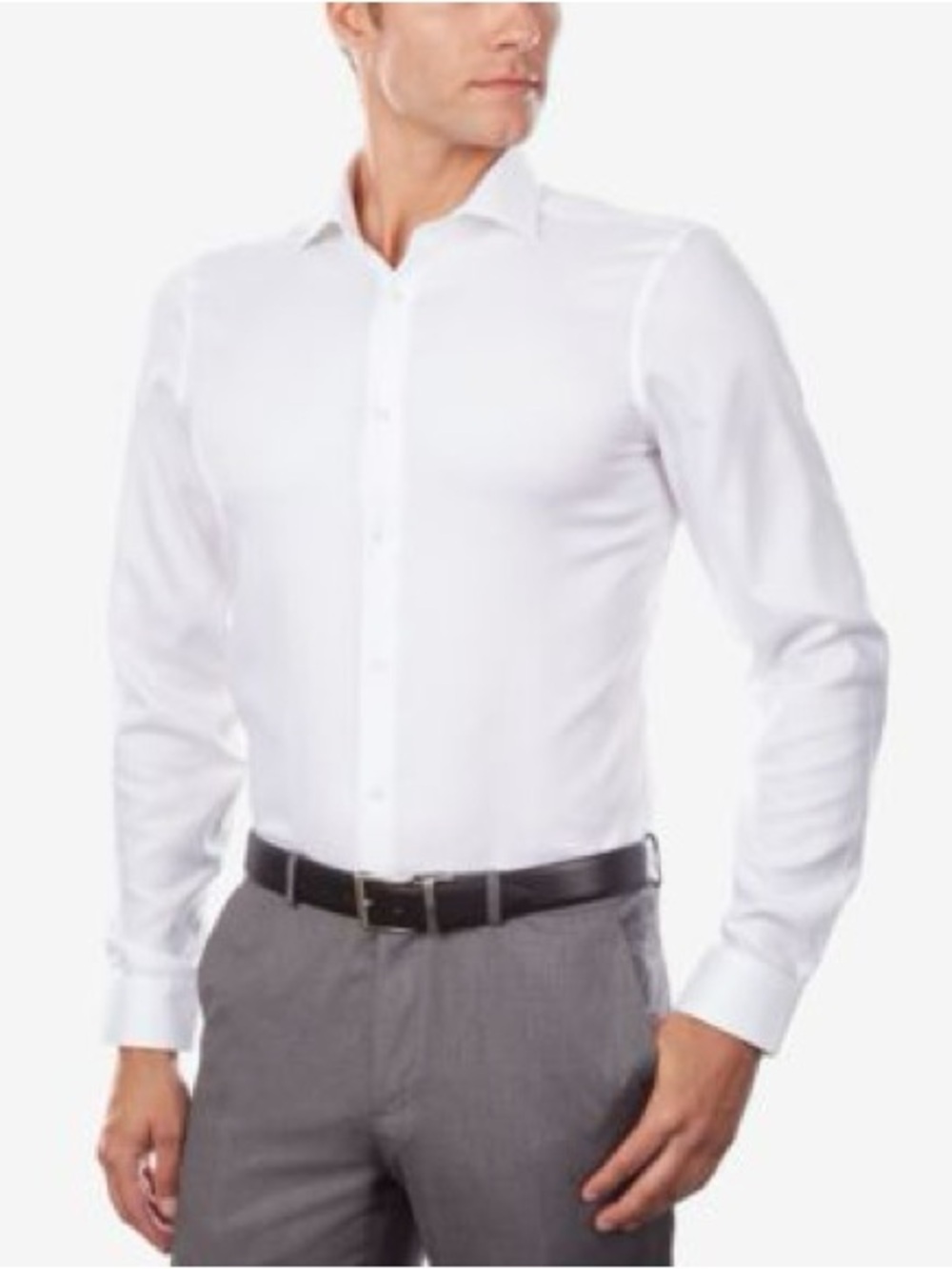 Calvin Klein Men's Steel+ Slim-Fit Non-Iron Stretch Performance Dress Shirt